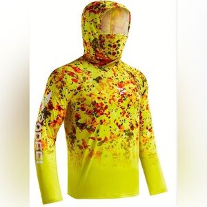 RODEEL Men's Lightweight Hooded T-Shirt: Ultimate UV Protection for Outdoors XL